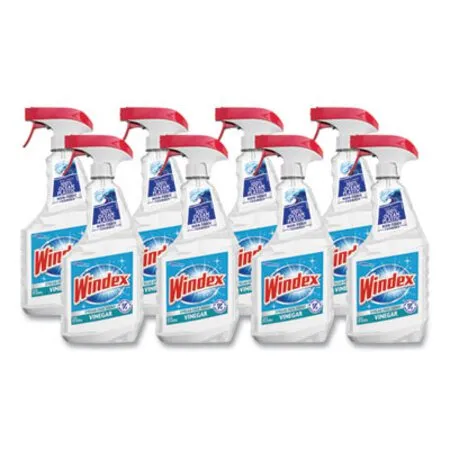 Windex - SJN-312620 - Multi-surface Vinegar Cleaner, Fresh Clean Scent, 23 Oz Spray Bottle, 8/carton