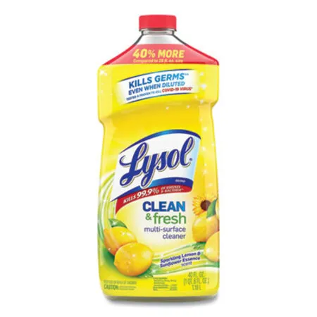 LYSOL Brand - RAC-78626EA - Clean And Fresh Multi-surface Cleaner, Sparkling Lemon And Sunflower Essence Scent, 40 Oz Bottle