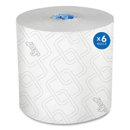Scott - KCC-25702 - Pro Hard Roll Paper Towels With Elevated Scott Design For Scott Pro Dispenser, Blue Core Only, 1-ply, 1,150 Ft, 6 Rolls/ct