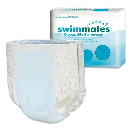 PBE - Principle Business Enterprises - 2846 - Principle Business Enterprises Swimmates Unisex Adult Bowel Containment Swim Brief Swimmates Pull On with Tear Away Seams Large Disposable Moderate Absorbency