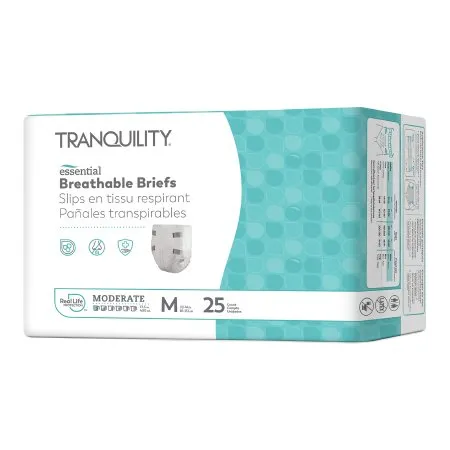 Principle Business Enterprises - Tranquility Essential - 2965-100 - Unisex Adult Incontinence Brief Tranquility Essential Medium Disposable Moderate Absorbency