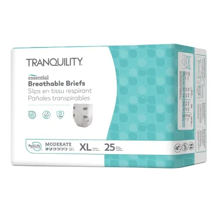 PBE - Principle Business Enterprises - From: 2966-100 To: 2967-100 - Principle Business Ent Tranquility Essential Breathable Briefs Moderate, X Large, 56" 64", 200 250 Lbs