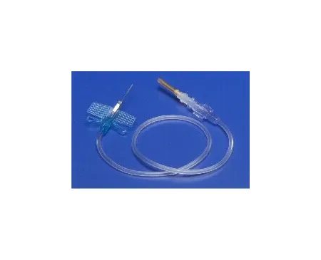 Cardinal Health - Monoject Angel Wing - 8881225707 - Monoject Blood Collection Set with Multi-Sample Luer Adapter, 23 G x 3/4" (0.635 mm x 1.9 cm), 7" Tubing (17.8 cm), Textured Wings, One-Handed Activation, Color-coded Wings, Latex-Free, DEHP-Free.