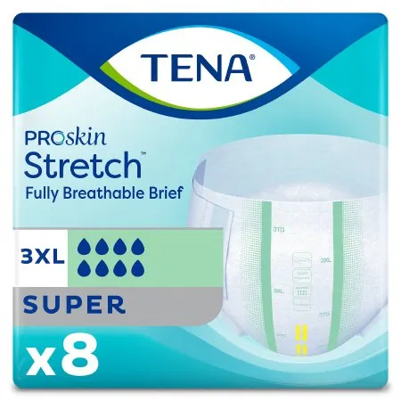 Essity Health & Medical Solutions - 61391 - Essity TENA ProSkin Stretch Super Unisex Adult Incontinence Brief TENA ProSkin Stretch Super 3X Large Disposable Heavy Absorbency