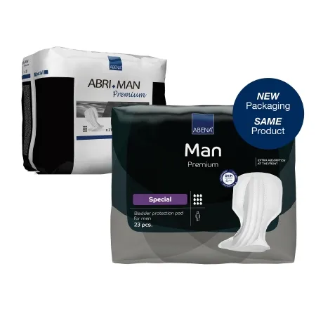 Abena North America - Abri-Man Special - 300744 - Incontinence Liner Abri-Man Special 29 Inch Length Heavy Absorbency Fluff / Polymer Core One Size Fits Most