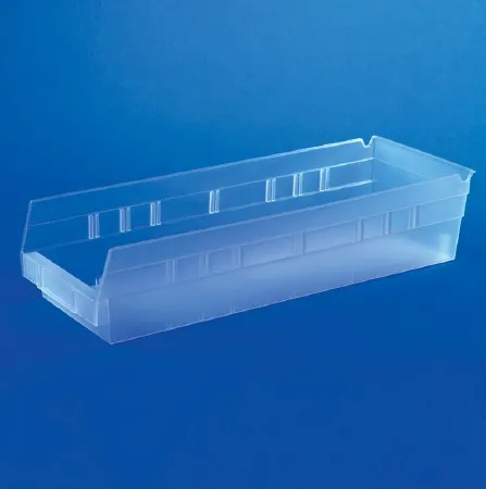 Health Care Logistics - 1455C - Shelf Bin Clear Plastic 4 X 6-5/8 X 17-7/8 Inch