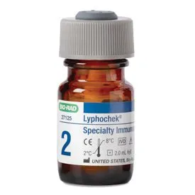 Bio-Rad Laboratories - Lyphochek - 27125 - Assayed Control Lyphochek Specialty Immunoassay Level 2 6 X 2 mL