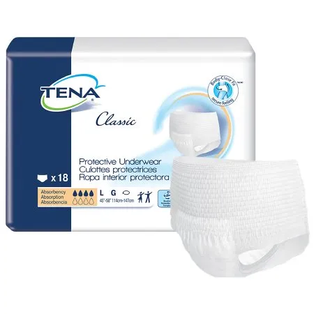 Essity Health & Medical Solutions - TENA Classic - 72514 - Essity  Unisex Adult Absorbent Underwear  Pull On with Tear Away Seams Large Disposable Moderate Absorbency
