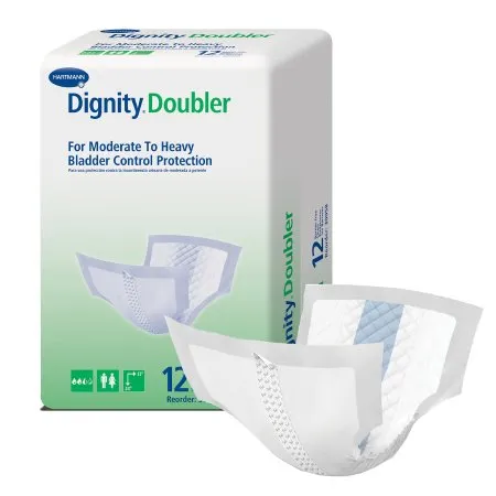 Hartmann - 30058 - Dignity Doubler Bladder Control Pad Dignity Doubler 13 X 24 Inch Moderate Absorbency Polymer Core One Size Fits Most