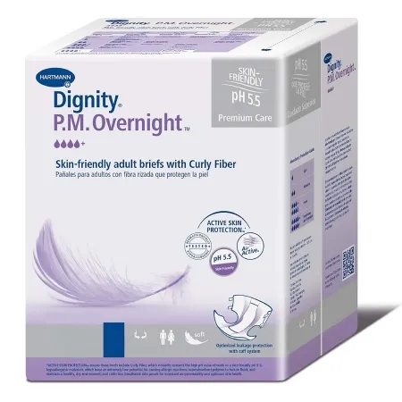 Hartmann - Dignity P.M Overnight - 222496 - Unisex Adult Incontinence Brief Dignity P.M Overnight X-Large Disposable Heavy Absorbency