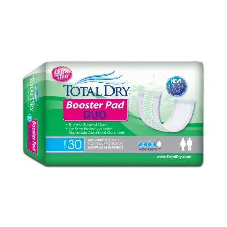 Secure Personal Care Products - TotalDry Booster Pad Duo - BH98102 - Booster Pad TotalDry Booster Pad Duo 12 Inch Length Heavy Absorbency SecureLoc Core One Size Fits Most