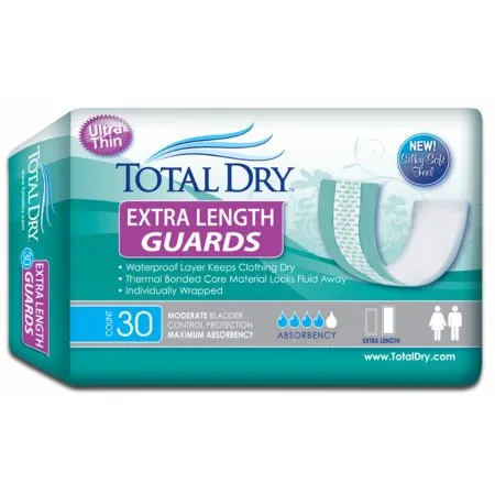 Secure Personal Care Products - TotalDry - SP1570 -  Bladder Control Pad  12 Inch Length Moderate Absorbency SecureLoc Core One Size Fits Most