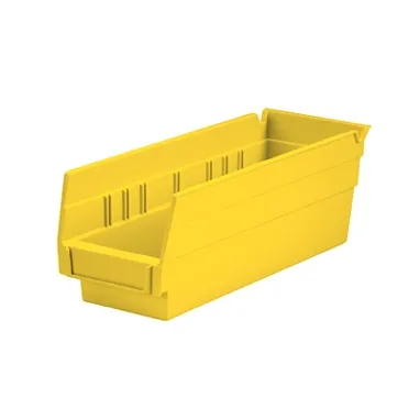 Health Care Logistics - 1440Y - Shelf Bin Yellow Plastic 4 X 4-1/8 X 11-5/8 Inch