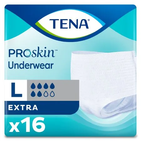 Essity - 72332 - Protective Underwear Unisex Large 45" - 58" Hip Size White 16-pk 4 pk-cs