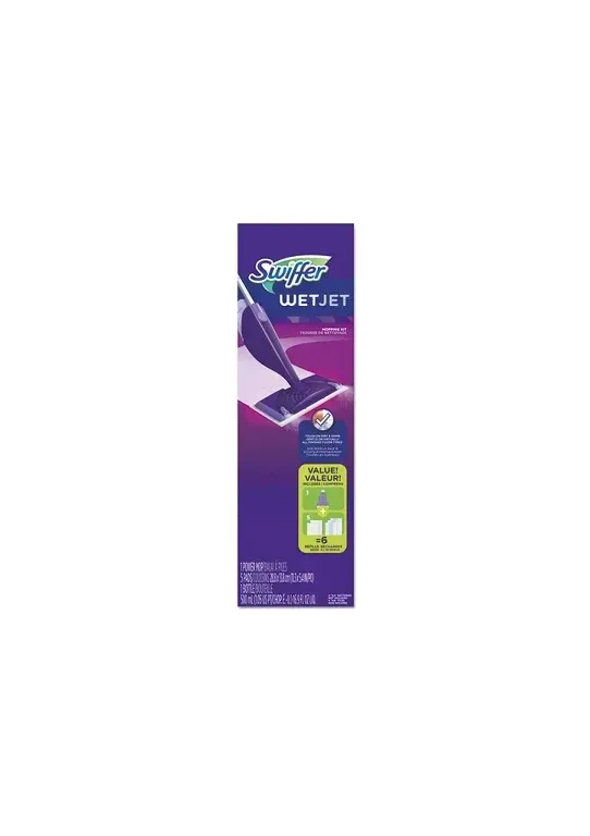 Procter & Gamble - Swiffer WetJet - 10037000928116 - Wet Mop With Solution Reservoir Swiffer Wetjet Purple / Silver Aluminum / Plastic Nonsterile
