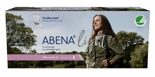 Abena - 1000005436 - Abena Light Bladder Control Pads, Ultra Mini 0, 3.25" X 8"