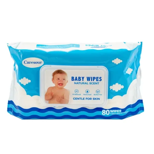 Abena - 1000020480 - North America Caresour Baby Wipes, Natural Scent, 80 PK