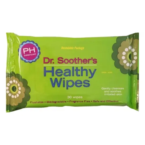 Akesian Health Science - From: SR-01 To: SR-12 - Dr. Soothers Healthy Wipes. Includes: 12 individually wrapped wipes. Gently cleanses and soothes irritated skin. PH Balanced, Biodegradable, and Fragrance Free.