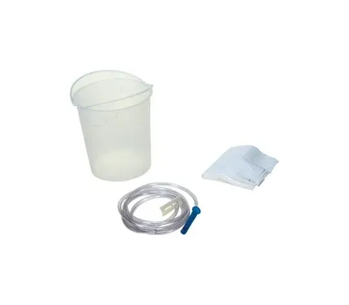 Amsino - AS333 - Enema Bag/ Bucket Set, 1500mL Bucket, 60" Tubing, Pre-Lubricated Tip, Slide Clamp, Soap Packet & Waterproof Drape, 50/cs (20 cs/plt)