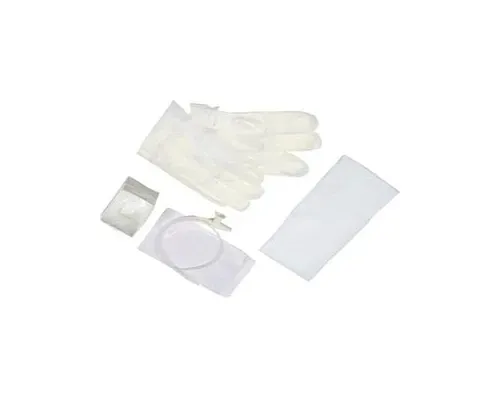 Amsino - AS375 - Catheter Kit, 14FR, Pop-Up Solution Cup & 1 Vinyl Glove, 50/cs