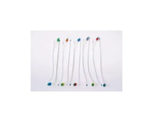 Amsino - AS41020S - Foley Catheter, 100% Silicone, 20FR x 5cc Balloon, Two Way, Sterile, Latex Free (LF), 10/bx