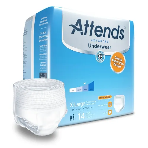Attends Healthcare Products - Attends Advanced - APP0740 -  Unisex Adult Absorbent Underwear  Pull On with Tear Away Seams X Large Disposable Heavy Absorbency