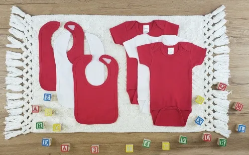 Bambini Layette Infant Wear - LS_0580NB-BLI - Bambini 6 Pc Layette Baby Clothes Set - Newborn