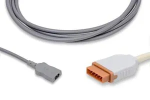 Cables and Sensors - From: DMQ-30-AD0 To: DMQ400-AD20 - Temperature Adapter, Rectangular Dual Pin Connector, GE Healthcare > Marquette Compatible w/ OEM: 2021701 001, 2021701 001 (DROP SHIP ONLY) (Freight Terms are Prepaid & Added to Invoice Contact Vendo