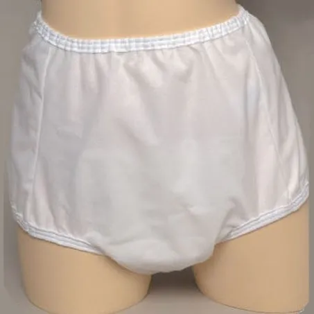 Salk - 2006-M - CareFor 1-Piece Pull-On Brief with Waterproof Safety Pocket for Heavy Incontinence.   Medium, 30" - 36" Waist Size, White, Reusable, Latex-Free.