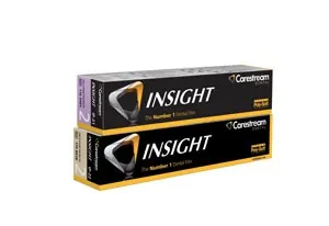 Carestream America - From: 1539931 To: 1560390 - Carestream INSIGHT Intraoral film, IP 22C, Size 2, 2 film Super Poly Soft Packets with ClinAsept barrier. 100/bx