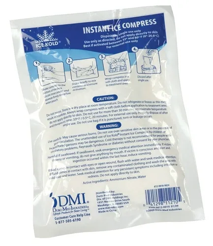 Complete Medical - 2482A - Instant Hot Pack  5 x10   Each