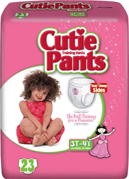 First Quality - CR8006 - Prevail Cuties Training Pants For Girls 3t-4t, 32 - 40 Lbs.