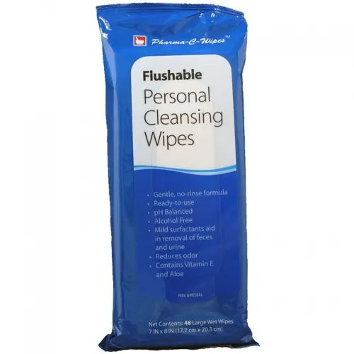 Custom Manufactured Products - 200999 - Pharma-C-Wipes Flushable Perineal Cleansing Wipe