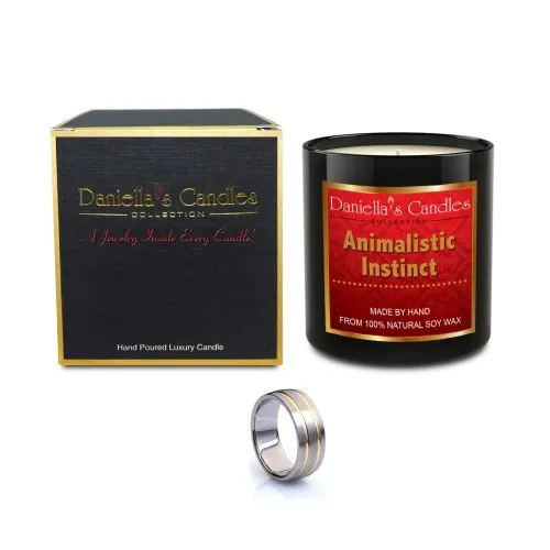 Daniellas Candles - From: MC100101-E To: MC100101-N - Animalistic Instinct Mens Jewelry Candle