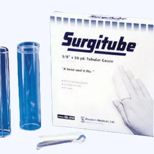 Gentell - GL-224 - Surgitube Tubular Gauze Bandage, Size T-1 White, 5" X 50 Yds. (Torso)
