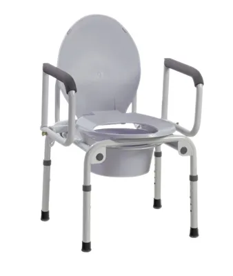 Fabrication Enterprises - 43-2340-2 - Commode with drop arms, deluxe steel