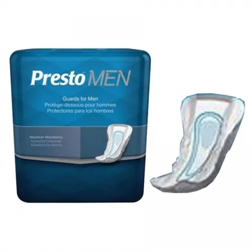 Drylock Technologies - BCM31302 - Presto Guards Maximum Absorbency Incontinence Pad for Men, 12"