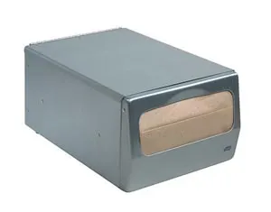Essity - From: 17CBS To: 17TBS - Napkin Dispenser, Masterfold, Counter, Universal, Brushed Steel, N7, Metal, 5.6" x 7.6" x 11.8", 6/cs