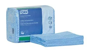 Essity - From: 192183 To: 192293 - Cleaning Towel, Z Fold, 1 Ply, Blue/ White, 14.8" x 11.8", 80 sht/pk, 4 pk/cs