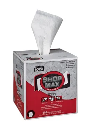 Essity - From: 450137 To: 450360 - ShopMax Wiper, Centerfeed, Advanced, White, 1 Ply, 216.67ft, 200 sht/bx, 4 bx/cs