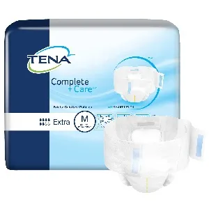 Essity Health & Medical Solutions - From: 69960 To: 69981  Essity   TENA Complete + Care Extra Unisex Adult Incontinence Brief TENA Complete + Care Extra X Large Disposable Moderate Absorbency