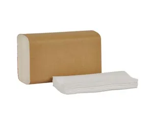 Essity - MB538 - Hand Towel, Multifold, Universal, White, 1-Ply, Embossed, H2, 9.5" x 8.1", 250 sht/pk, 16 pk/cs