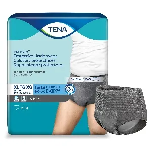 Essity - TENA ProSkin Protective - 73540 -   Male Adult Absorbent Underwear  Pull On with Tear Away Seams X Large Disposable Moderate Absorbency