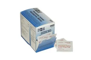 First Aid Only - From: 12-150 To: 12-150-002 - PVP Iodine Wipes, 100/bx  (DROP SHIP ONLY $50 Minimum Order)