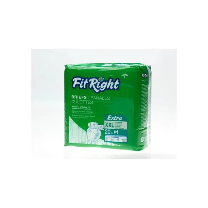 Medline - FITEXTRAXXL - FitRight Extra Briefs