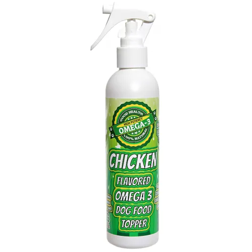Flavored Omega 3 Sprays - From: CHK8 To: CHZ8 - Topper For Dry Dog Food