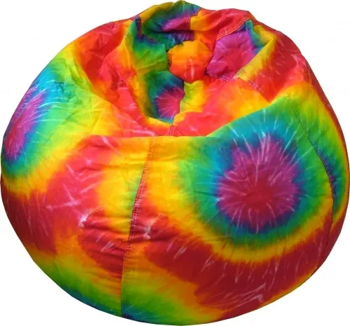 Gold Medal - From: 31014056830 To: 31014084935 - XXL Denim Look Bean Bag with Cargo Pocket Color: Tie Dye Type of Upholsery: Cotton