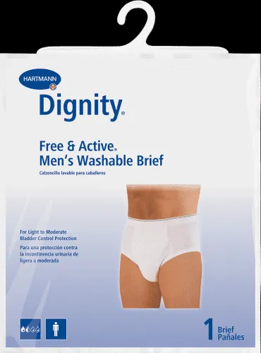 Hartmann - 36938 - Free & Active One Piece Absorbent Briefs With Fly Front