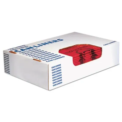 Heritage - From: HERA4823PR To: HERA8046ZR  Healthcare Biohazard Printed Can Liners, 10 Gal, 1.3 Mil, 24" X 23", Red, 500/Carton