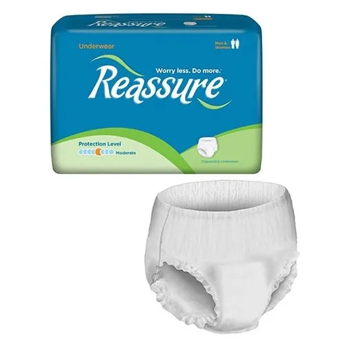 Home Delivery Incontinent Supplies - QRPUH - Reassure Underwear, Maxiumum 2 X-Large